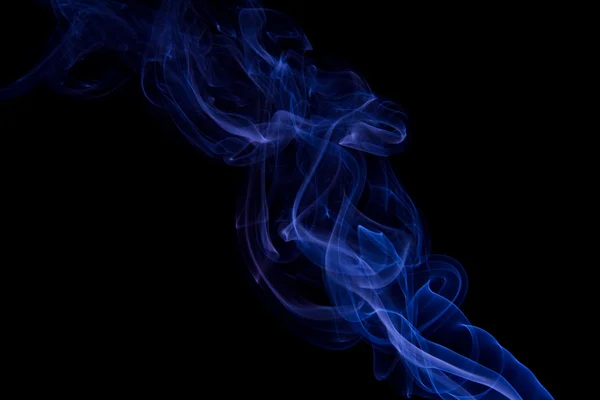 Blue colored smoke — Stockfoto