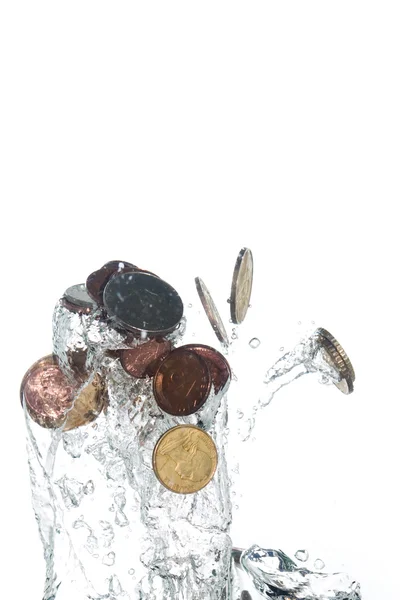 Paralar su jumping — Stok fotoğraf