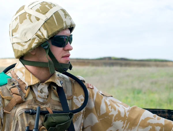 Britský voják — Stock fotografie