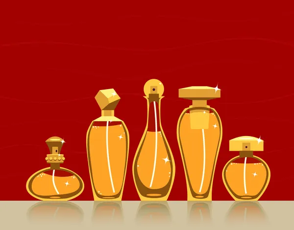Butelki perfum — Wektor stockowy