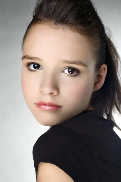 어린 소녀의 초상화 — 스톡 사진