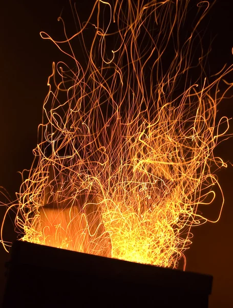 Fire sparkles — Stock Photo, Image