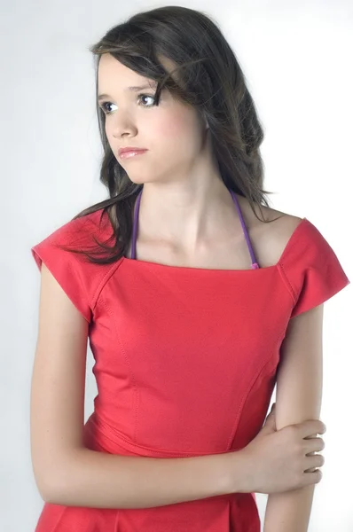 Fiatal lány portréja Stock Kép