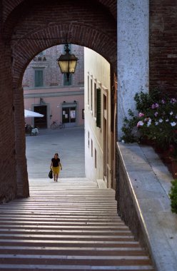 Stairs in Italy clipart