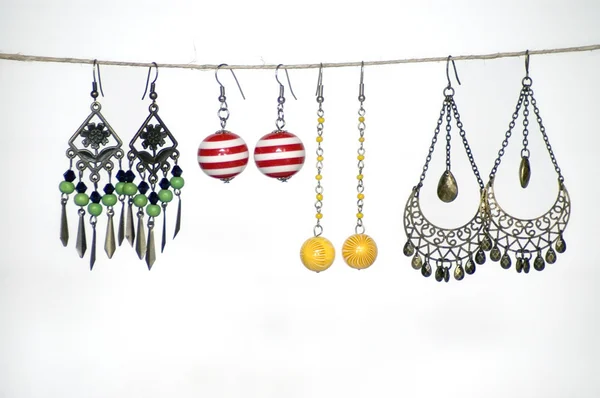 Colorful earrings — Stock Photo, Image