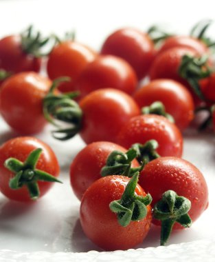 Cherry tomatoes on a plate 1 clipart