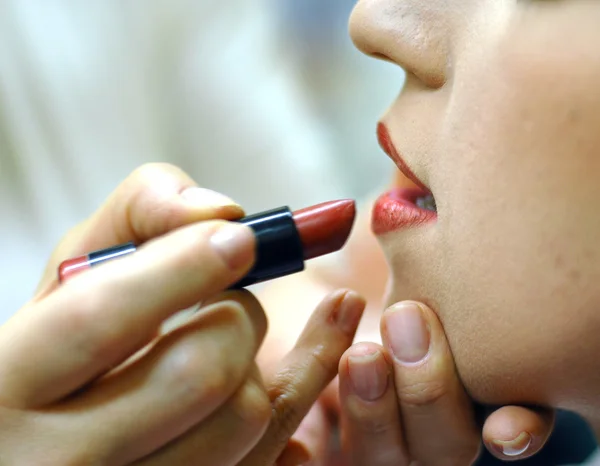 stock image Red lipstick 1.