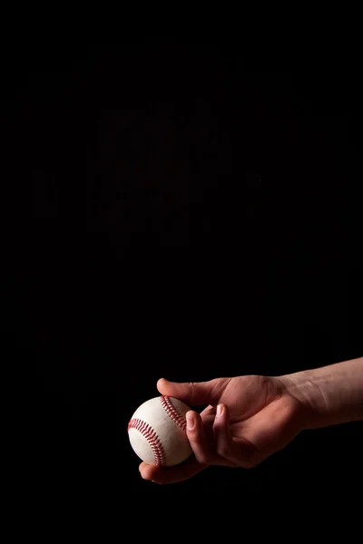 Atirar a bola de beisebol — Fotografia de Stock