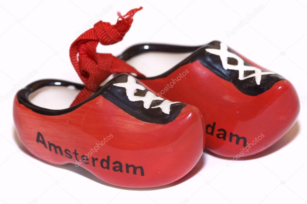 Red holland shoes