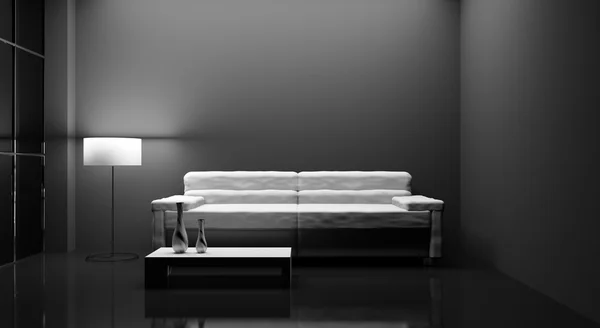 A szobában kanapéval — Stock Fotó
