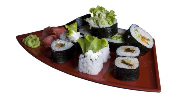 haddelenmiş ve sushi