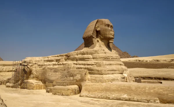 Pyramids and sphinx — Stock Photo, Image