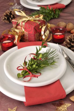 Christmas dinning clipart