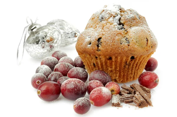 Muffin with Cranberries — Stock Photo, Image