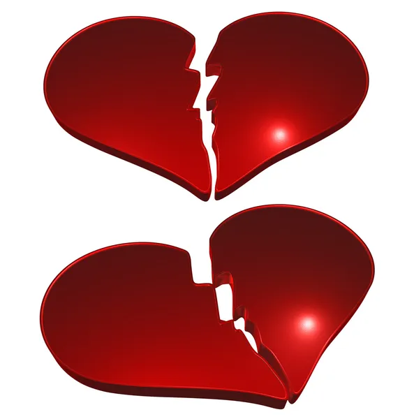 stock image Abstract - broken heart - 3D