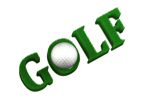 Golf - isolato - 3D — Foto Stock