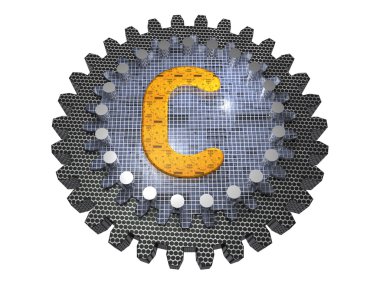 alfabet - gear - letter c