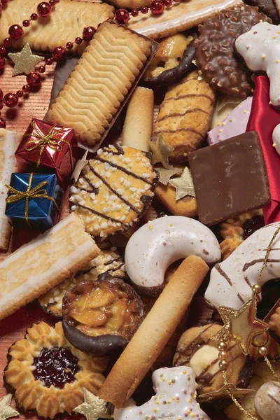 Christmassy biscuit mixture — Stock Photo, Image
