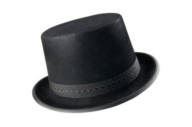 şık siyah şapka