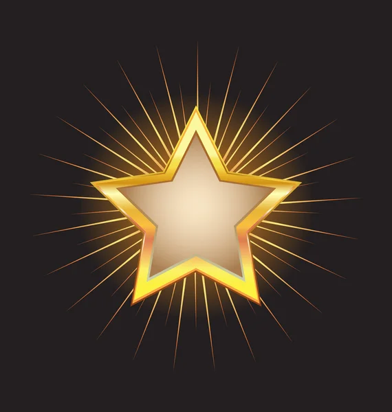 Рамка золотої зірки — стоковий вектор