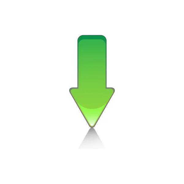 Groene pijl — Stockvector