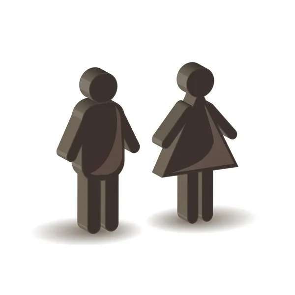 Man and woman — Stock Vector
