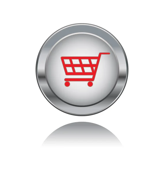 Ilustrace - nákupní košík, Koupím ikonu, tlačítko — Stockový vektor