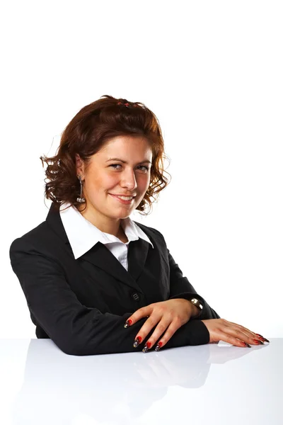 Affärskvinna på jobbet — Stockfoto