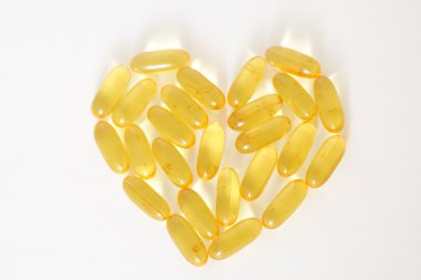 Fish oil capsules clipart