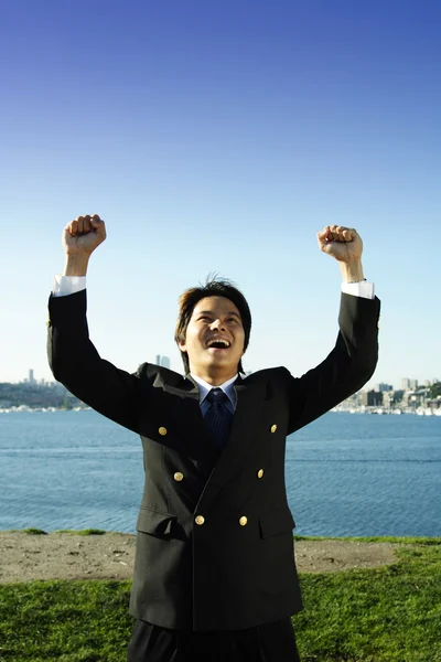 Happy businessman — Stock Photo, Image