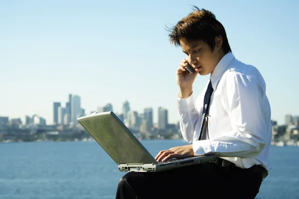 Working businessman — Stock Photo, Image