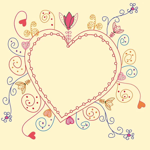 Cadre de coeur — Image vectorielle