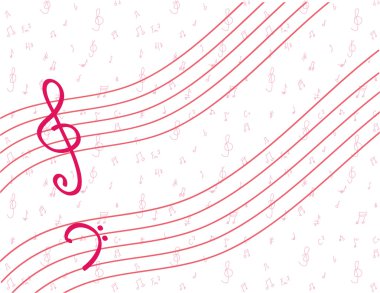 Pink notes background clipart