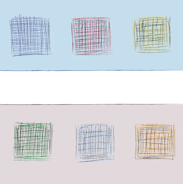 グランジの正方形パターン — ストックベクタ