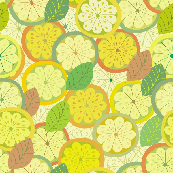 Modèle sans couture citron — Image vectorielle