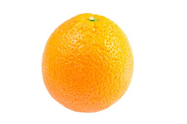 Fresh orange isolated on white clipart