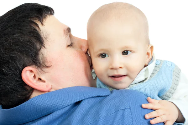 Boldog család - Atya, és a baba — Stock Fotó