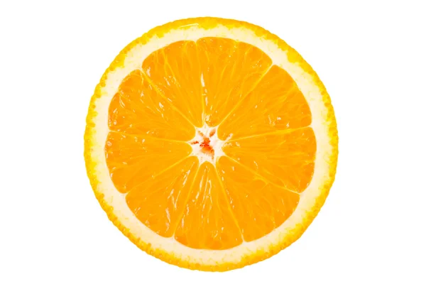 Mezzo arancio isolato — Foto Stock
