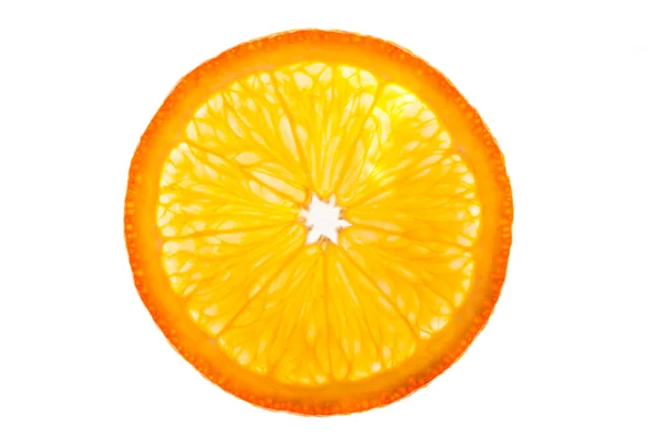 Mezzo arancio isolato — Foto Stock