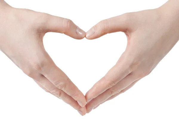 stock image Hands in shape of heart