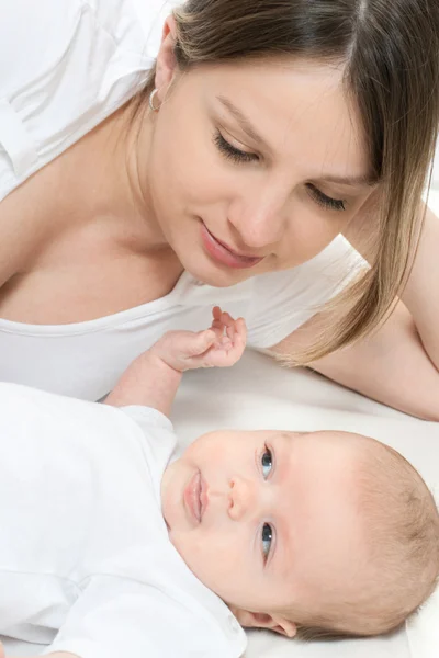 Happy family - mother and baby — Stock Photo, Image