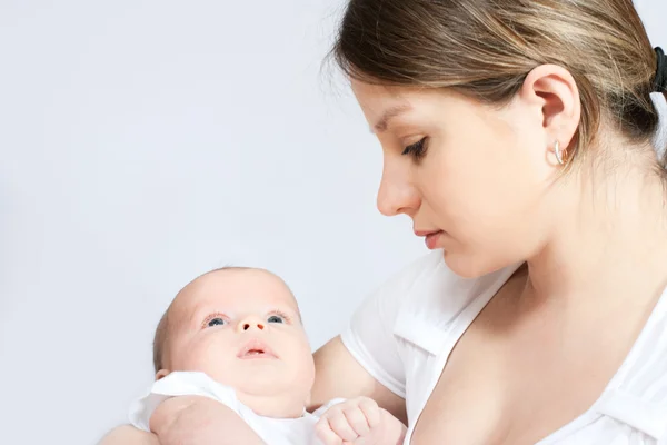 Happy family - mother and baby — Stock Photo, Image