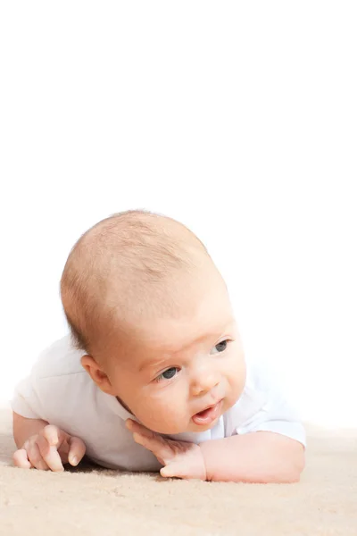 床に小さな赤ちゃん — ストック写真