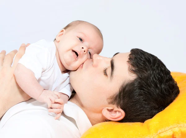 Famiglia felice - padre e bambino — Foto Stock