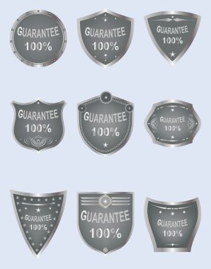 Set of vector shield design. clipart