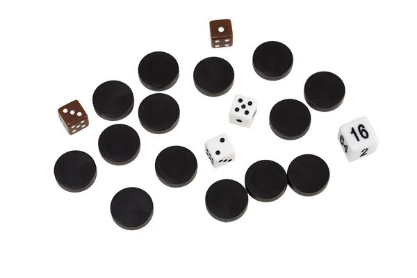 Dice And Chips — Stock Photo, Image