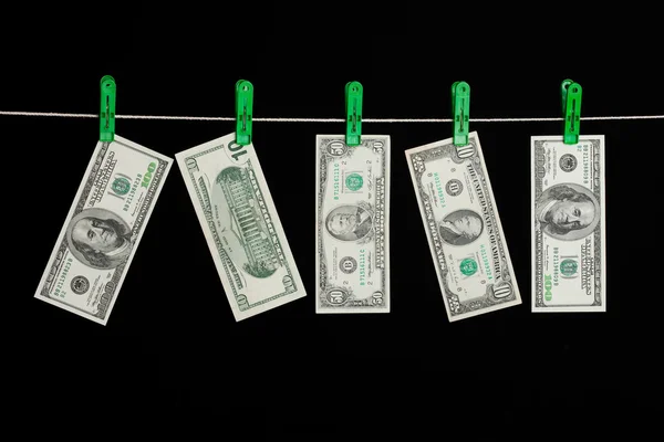 Dinheiro lavado — Fotografia de Stock