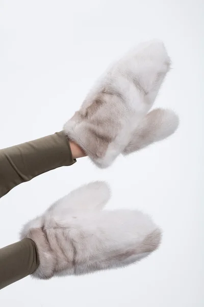Bont handschoenen — Stockfoto