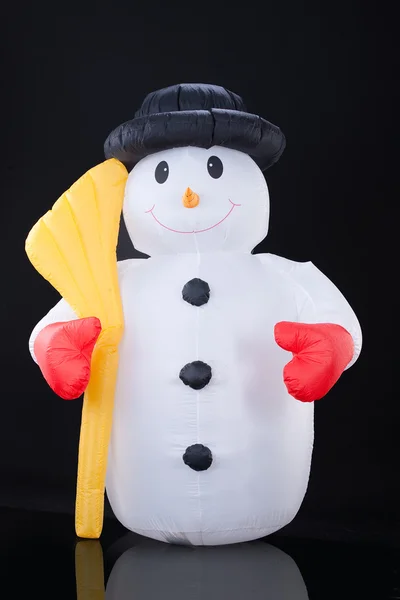 Boneco de neve inflável — Fotografia de Stock