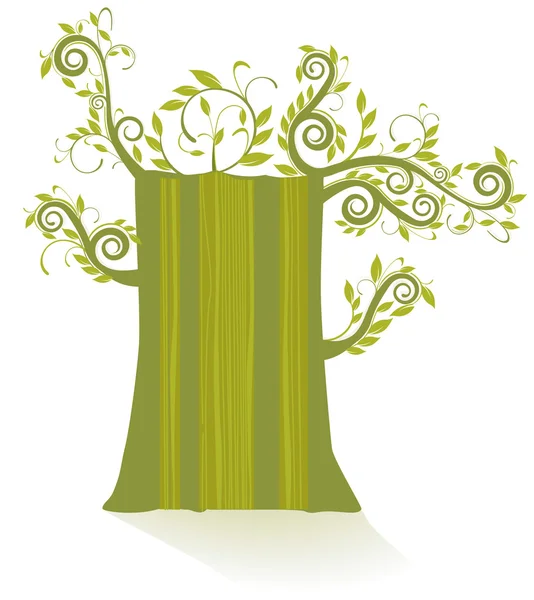 Grüner Baum — Stock vektor